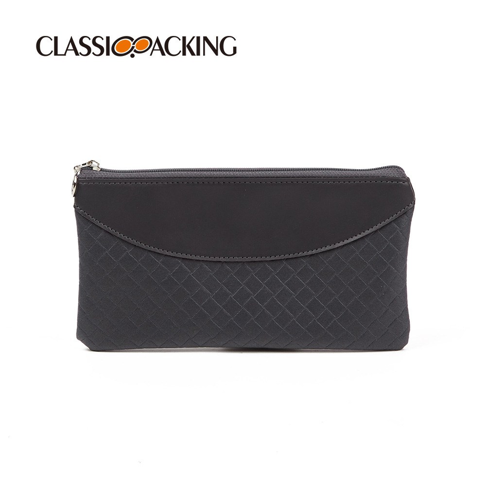 Bolsa de almacenamiento al por mayor de fábrica de embrague de las mujeres bolsa de almacenamiento de productos de cuidado de la piel simple bolsa de cosméticos de material de PU multifuncional