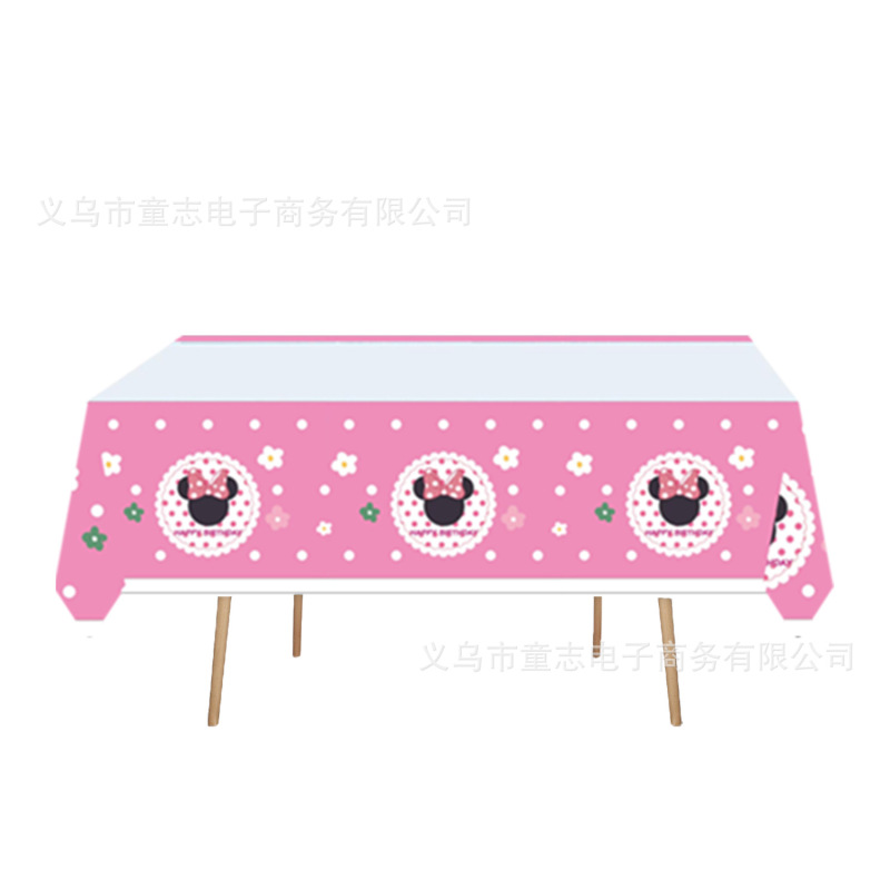 厂家直销新款现货儿童卡通生日派对装扮一次性长方形卡通桌布宴会|undefined