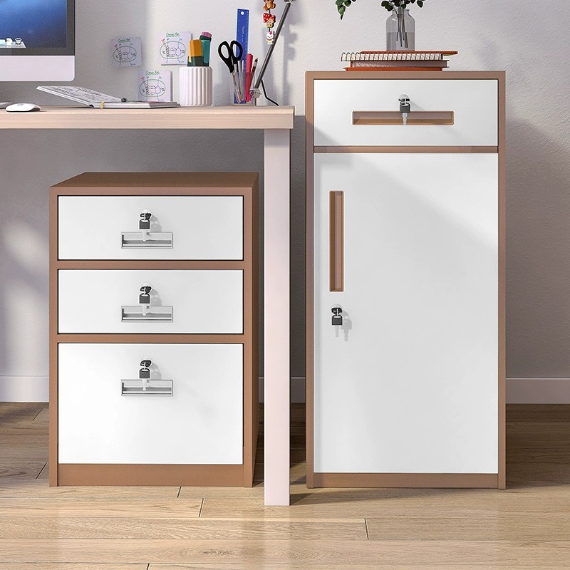 Gabinete bajo de oficina Gabinete de almacenamiento de archivos debajo del escritorio Gabinete de almacenamiento de datos de bloqueo de contraseña Gabinete de cajones Gabinete de impresora Gabinete de hierro Gabinete pequeño