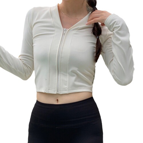 Source Factory Korean style new zipper cardigan three-piece swimsuit for women black and white color matching high waist belly-covering snorkeling swimsuit