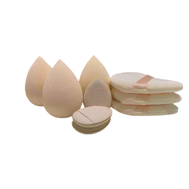 Explosiones transfronterizas de huevos de belleza 9 piezas mini polvo de pulgar flocado polvo de polvo de aire huevo de maquillaje huevo de maquillaje de color