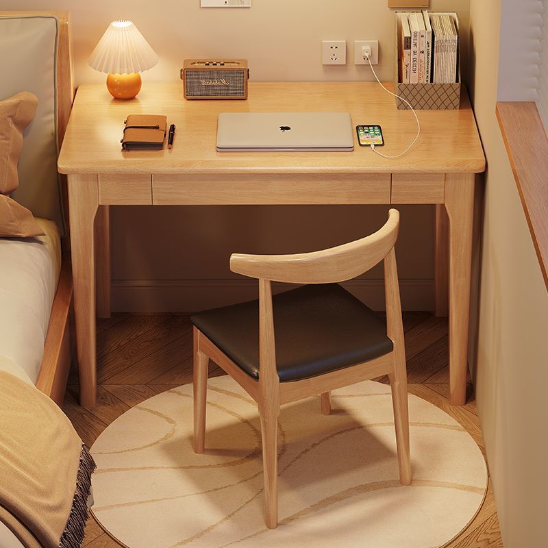 All Solid Wood Desk Writing Table Home Middle School Student Study Table Bedroom Small Apartment Computer Table Living Room Durable New