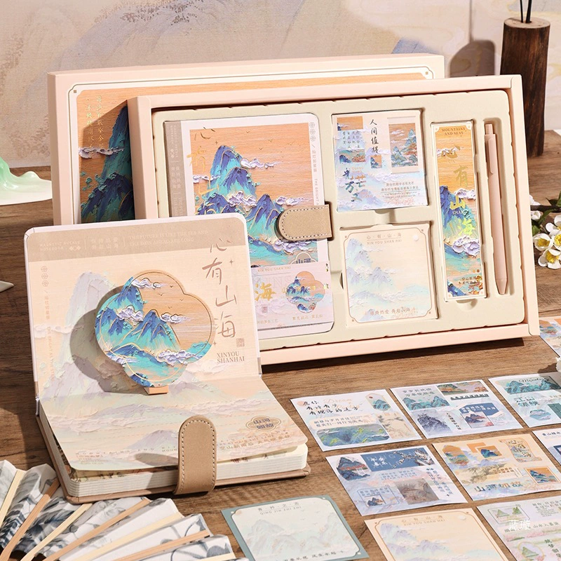 Подарочный набор для заметок в китайском стиле, культурно-креативные изделия из Табицзинь, высококачественный подарок, ежедневник, для начальной школы