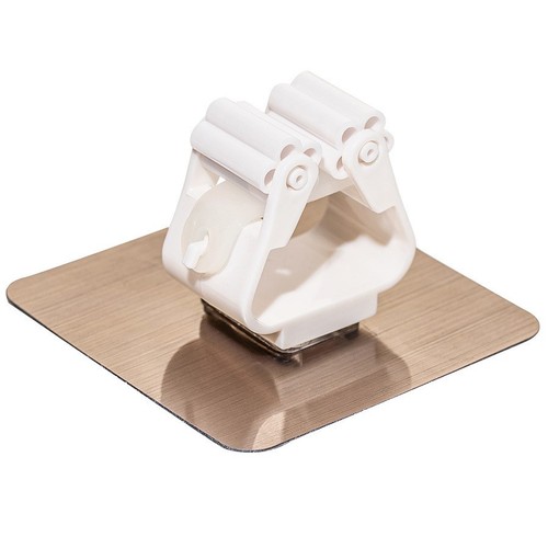 Broom and Mop Storage Stand, No-Drill Mop Hook, Mop Shelf, Mop Suction Cup, Adhesive Wall Mount for Bathroom without Scratches