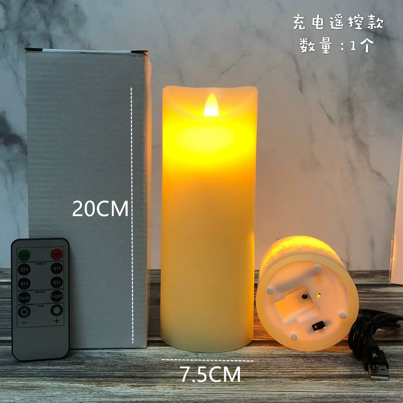 LED electronic candle swing flame Wedding Wedding Wedding Remote Charging Stage Road Quotes Bar