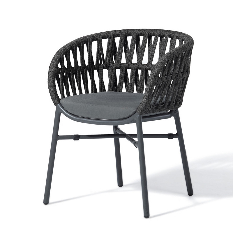 Mesa y silla de jardín al aire libre combinación de patio al aire libre villa zona de ocio balcón al aire libre silla de caña de aluminio muebles