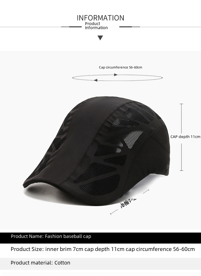Chapeau d'été à séchage rapide, casquette de tennis fine, casquette avant, casquette tout-terrain, protection solaire, chapeau de pêche, chapeau de soleil, chapeau de soleil pour hommes_voghion.com