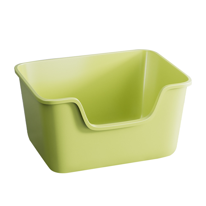 La caja de arena para gatos es un inodoro para gatos semicerrado de gran tamaño para evitar que las salpicaduras externas se conviertan en gatitos.