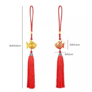 Año Nuevo bambú pequeño colgante linterna hecha a mano DIY material de cuerda colorida linterna Festival de Primavera auspiciosa escoba colgante