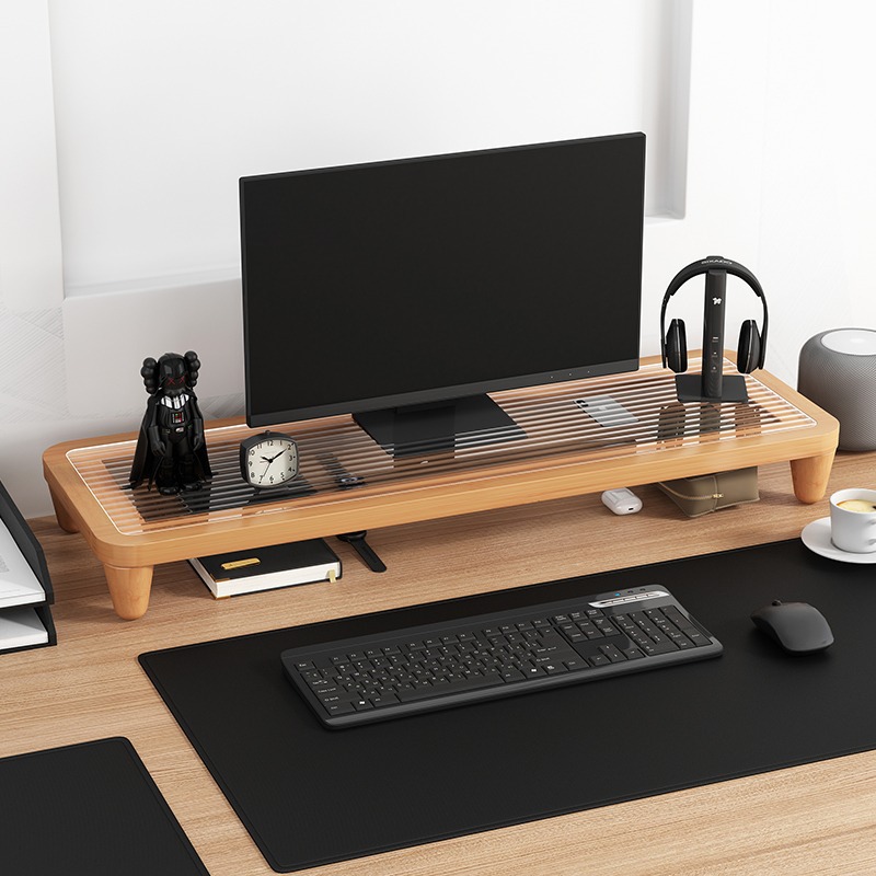 电脑显示器增高架桌面架办公室工位台式显示屏支架底座办公桌置物