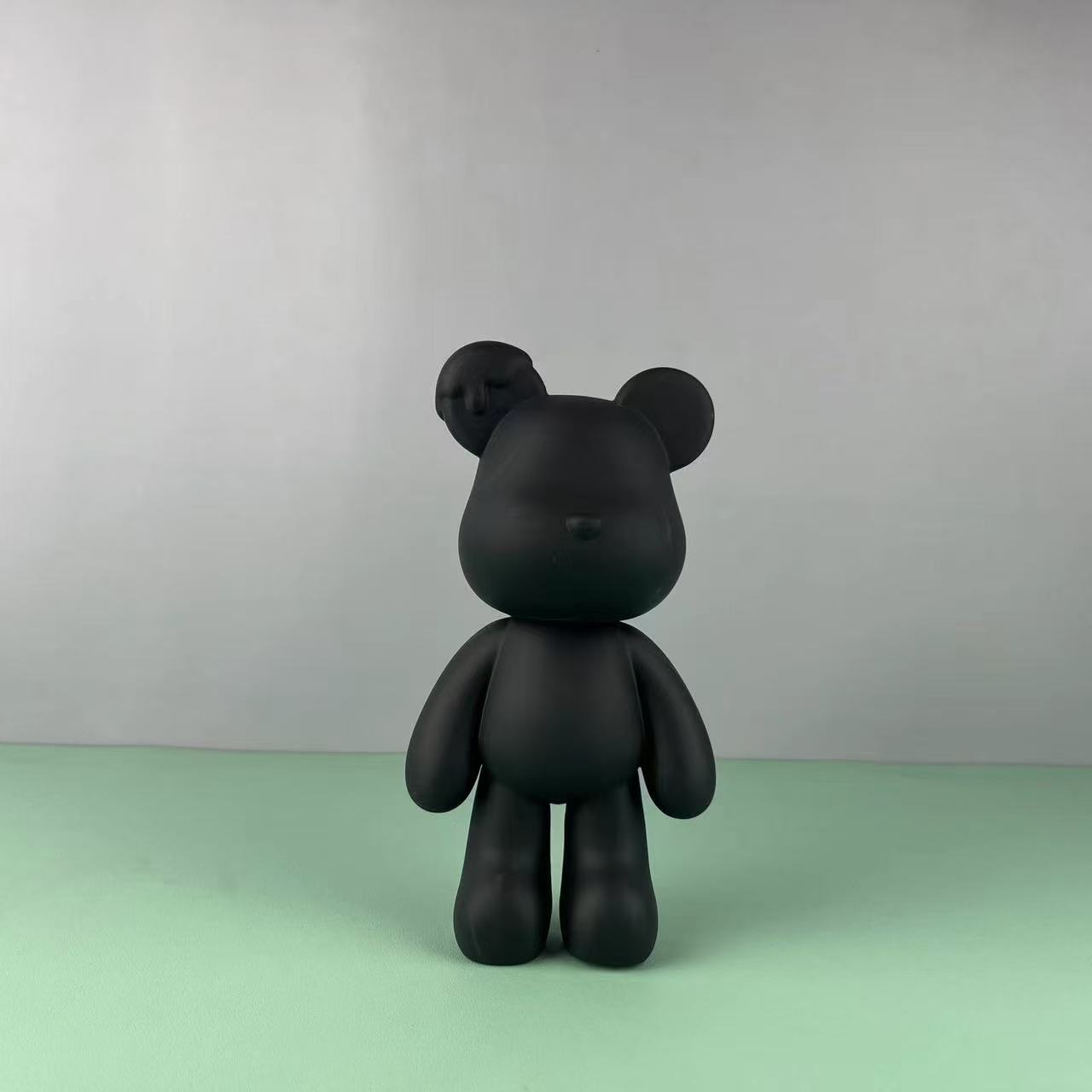 (2개) 대외 무역 DIY 비닐 폭력 곰 흑백 배아 공장 직접 그물 붉은 유체 곰 낙서 수제 장식품 도매