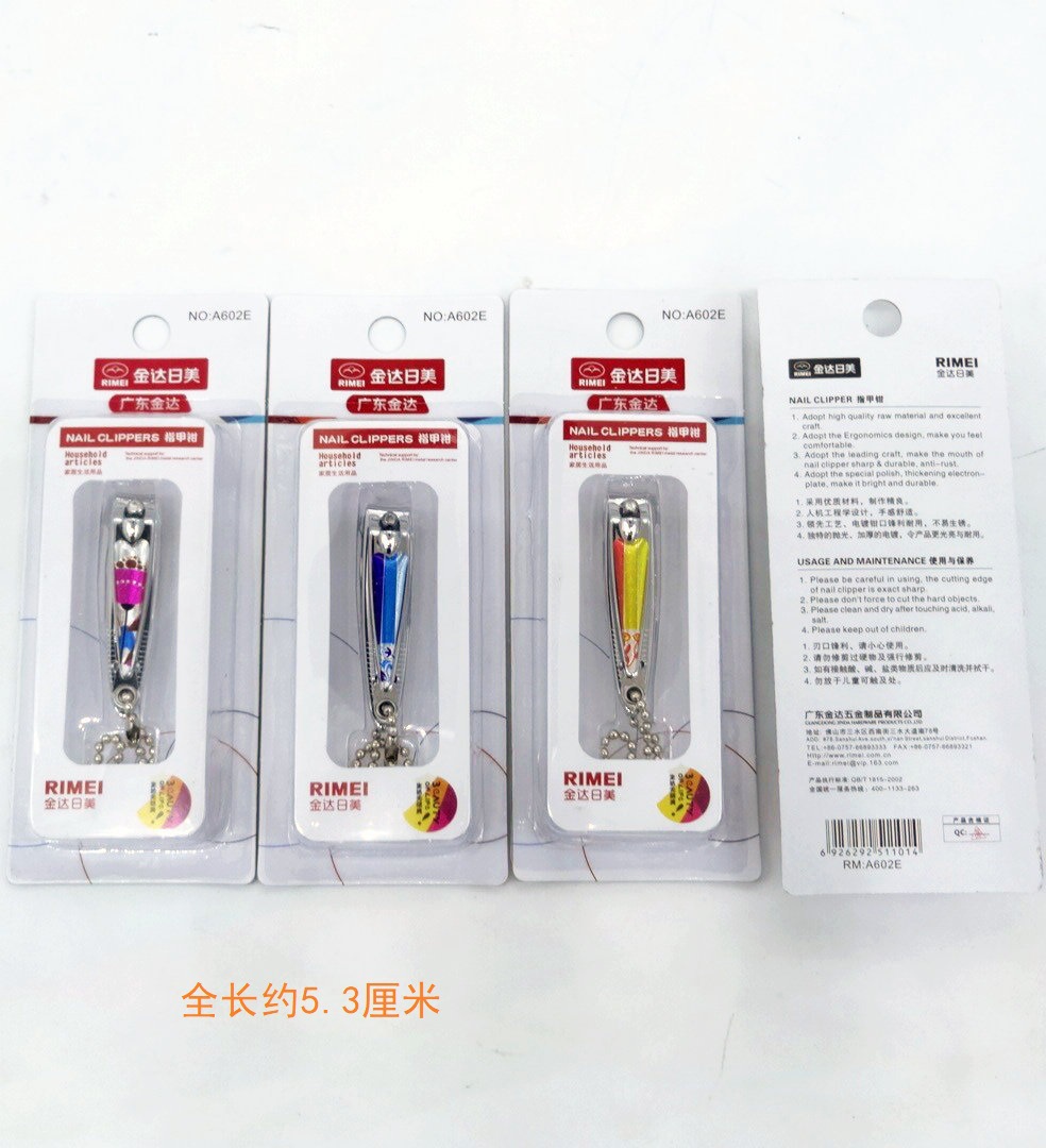 Genuina Jinda Rimei pinza de uñas de acero inoxidable, cortadora de uñas de corte inclinado grande, tijeras de uñas, conjunto de uñas con molienda de uñas