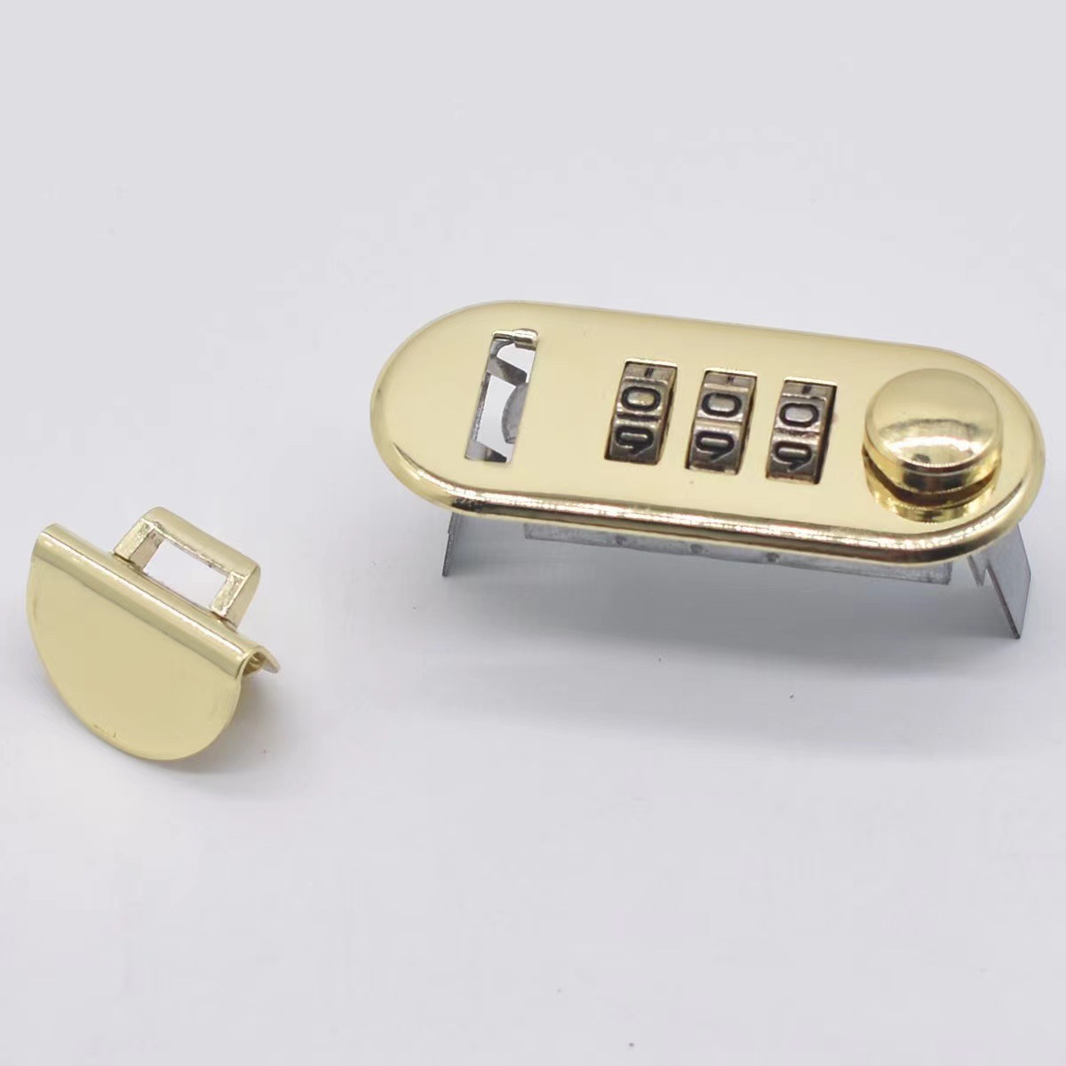 Cerradura de contraseña de computadora portátil al por mayor de fábrica cerradura de Apple para equipaje cerradura de hardware retro cerradura de contraseña ovalada antirrobo en stock