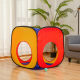 Cross-border children's indoor tent red, yellow and blue three-in-one crawling tunnel boys and girls game toy house set Wholesale