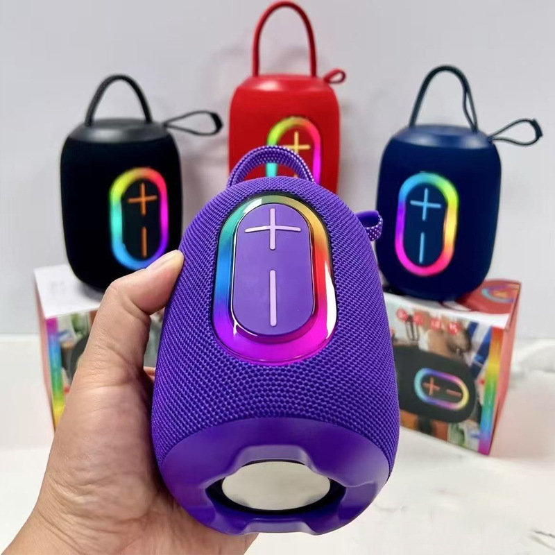 新款户外骑行蓝牙音箱便携式车载大功率低音炮家用氛围灯迷你音响|undefined