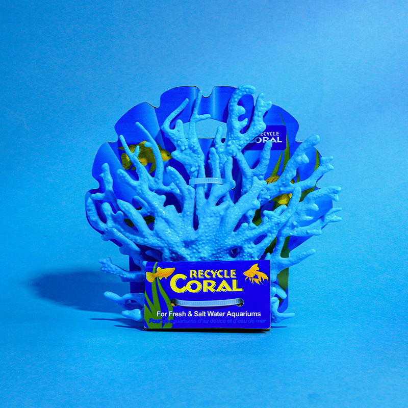 Coral transfronterizo dedicado al paisajismo de acuarios, acuario de simulación de acuario, acuario, peces falsos, tanque de agua de mar, coral blando, secado duro