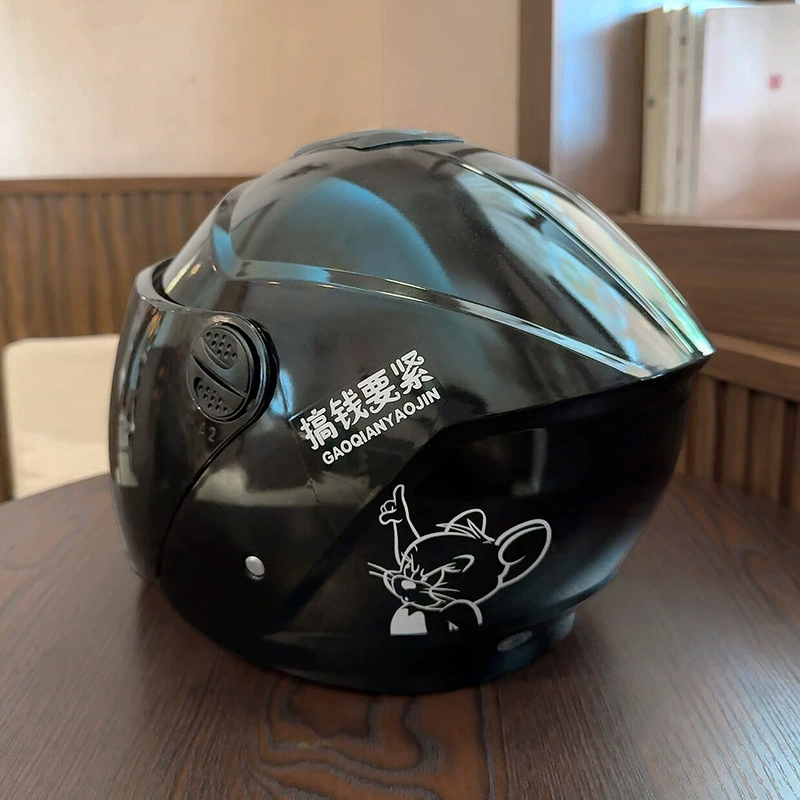 Сертифицированный национальный стандарт электрический автомобильный шлем аккумуляторной батареи мужской и женский круглый сезон универсал мотоцикл шлем зимняя теплая карта