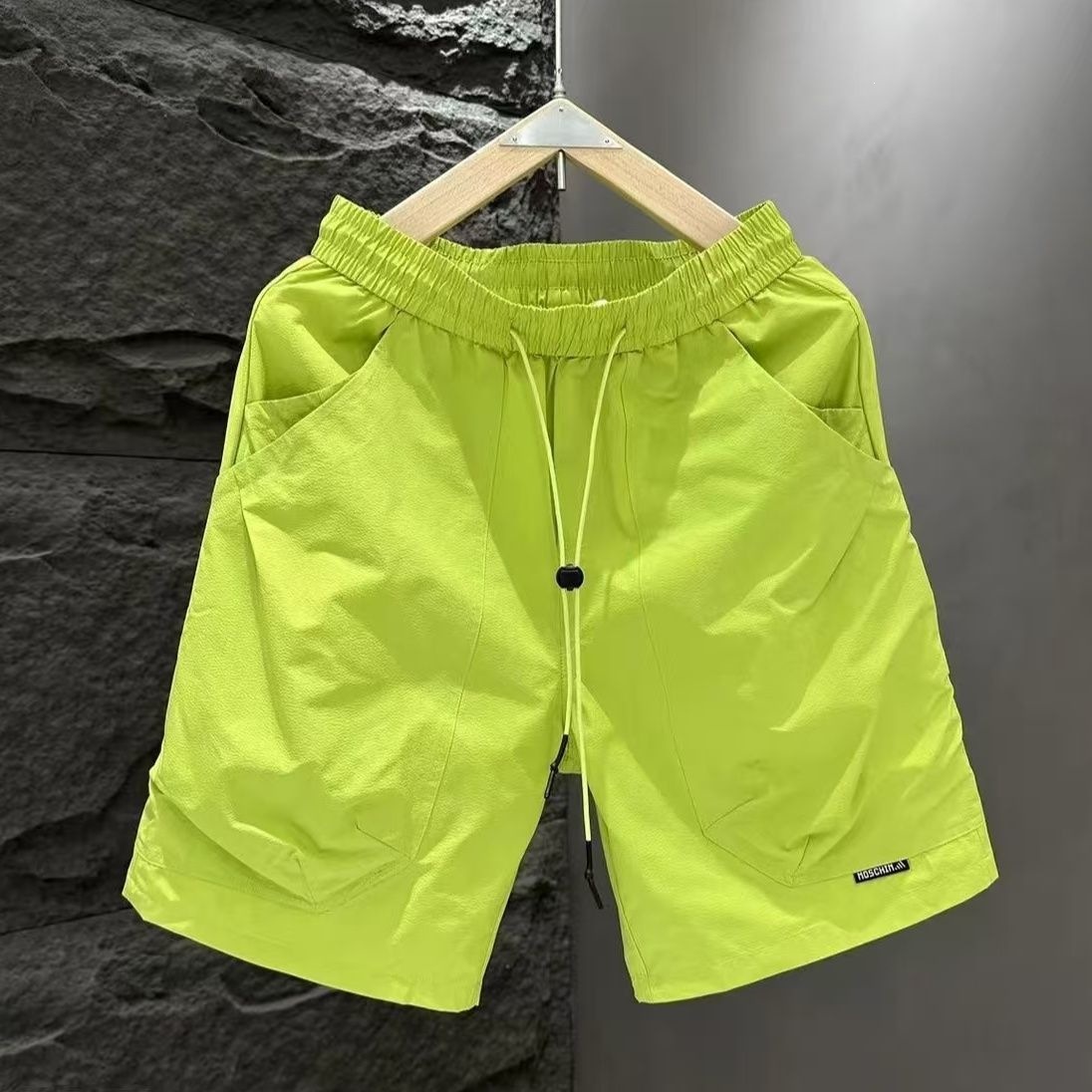 Men's Casual Shorts Summer Style Versatile Thin Simple Trendy Breathable Solid Color Five Point Shorts_viptrois.com