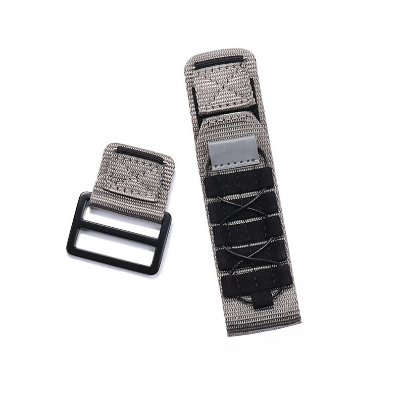 Para Huawei Samsung Velcro correa de nylon hebilla inteligente correa de nylon 20mm22mm negro hebilla transpirable