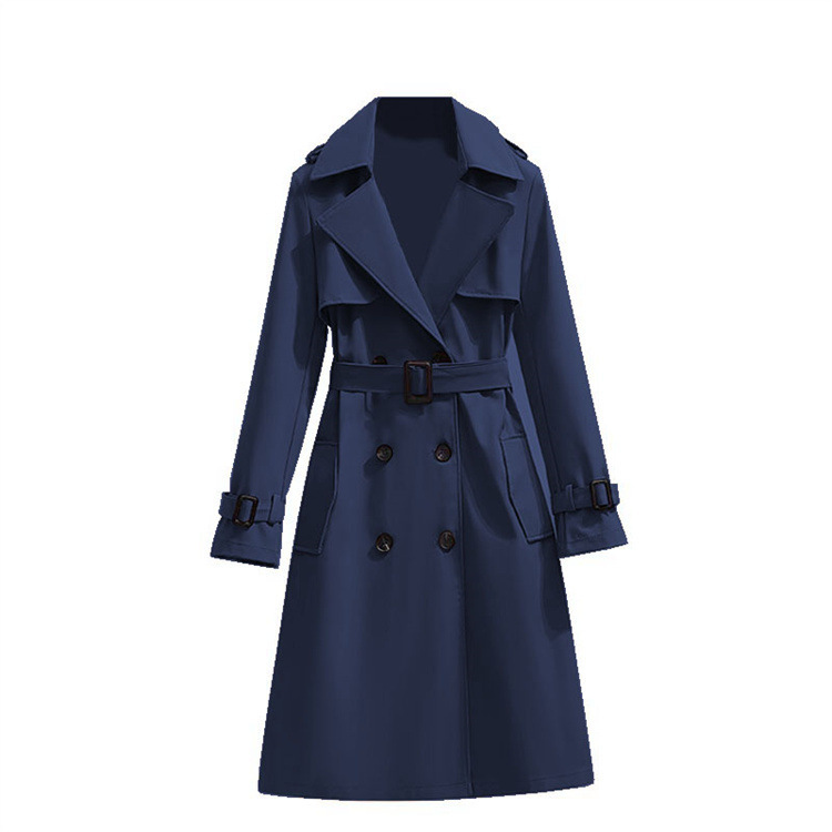 ng2510292 2025 Spring And Autumn New Fashion Women's Korean Style Mid-Length Fashionable Elegant Casual Trench Coat Long Sleeve_ecoleips.com