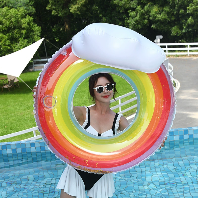 (Cross-border trading), rainbow nail sequins, swimming ring, water inflatable sofa, chair for double, cloud