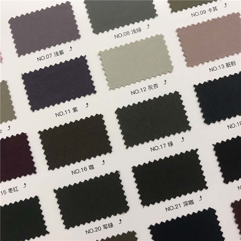 超柔免洗3/3斜户外布料38个颜色现货厂家直销风衣套装面料817277