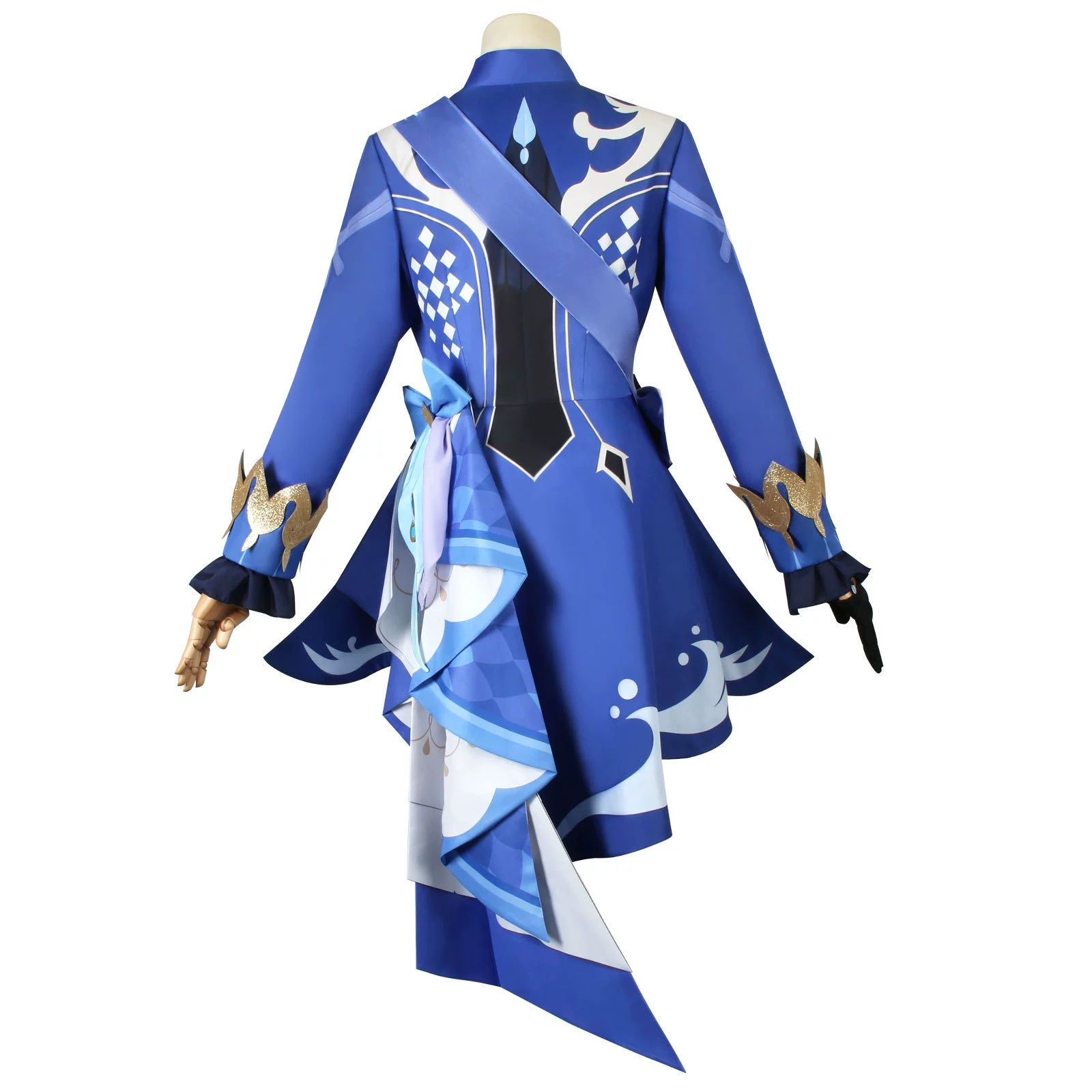 Cosplay Costume Water God Tister — Full Outfit with Wig & Accessories, One Size