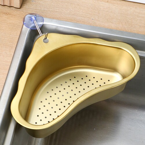 Nanhui Factory Wholesale Kitchen Sink Drain Basket Household Stainless Steel Triangle Drain Rack Dishwasher Pool Filter Frame Home