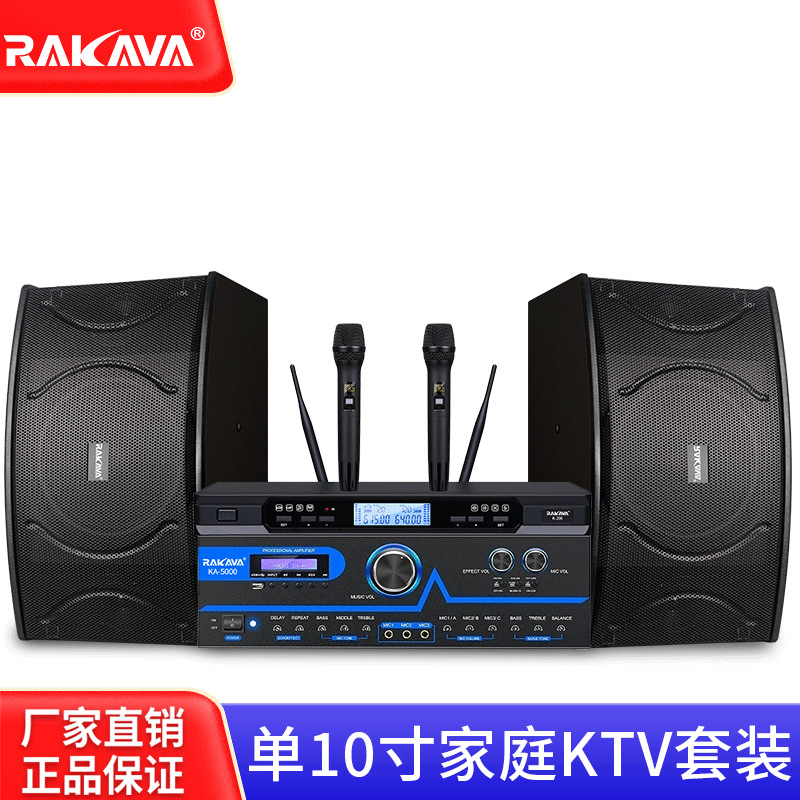 Rakava Card Package Audio Full Set of Home Commercial Conference Equipment Karaoke Amplifier Professional Karaoke Karaoke Machine