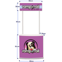 厂家定制PP折叠促销展示台 塑料PVC广告促销桌 吸塑促销台