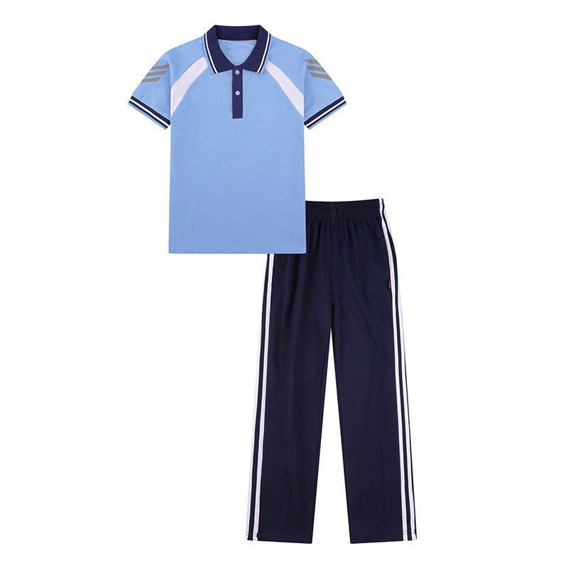 小学初中高中学生班服夏季短袖校服运动三件套学院风棒球服情侣装|undefined