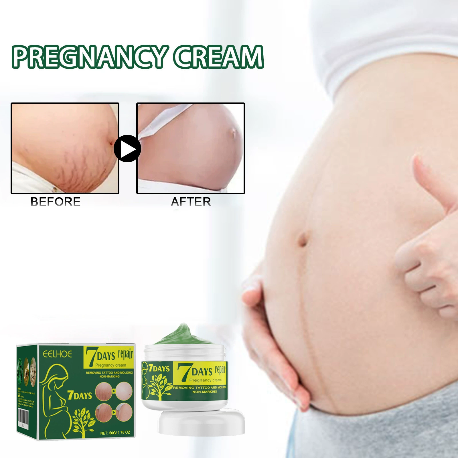 Крем для беременных EELHOE Угасает беременность Послеродовой Апельсиновая корка Ожирение Увлажняющий восстанавливающий крем для кожи