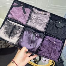 甜美性感时尚蕾丝网纱少女三角内裤缎面丝滑透气包臀舒适棉裆日韩