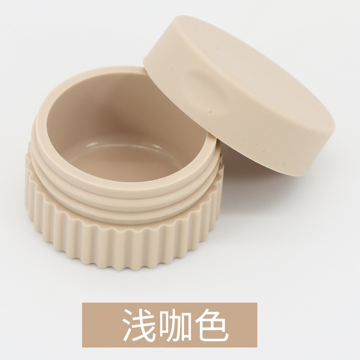 Caja de embalaje de silicona caja de polvo suelto de viaje portátil caja de medicina botella de embalaje de loción caja de almacenamiento de joyería con tapa botella de crema