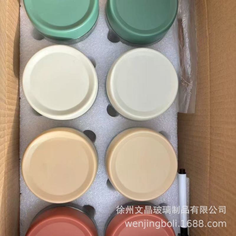 外贸爆款食品级玻璃密封罐厨房五谷杂粮零食糖果收纳储物罐燕麦杯|undefined