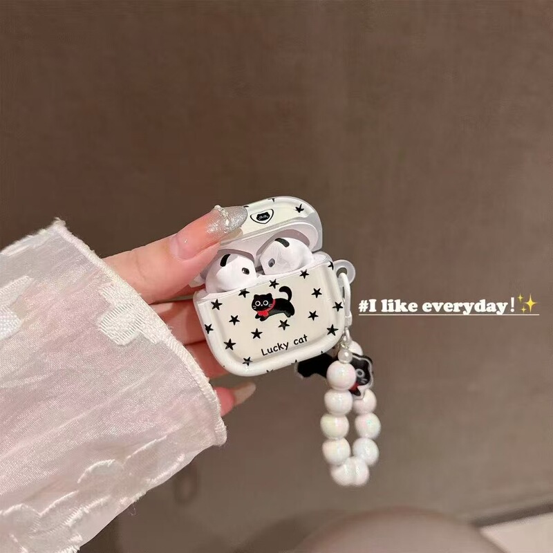 Star Cat Protective Case for Airpods3, Suitable for Apple Airpodspro2/3 Generation Earphone Case Airpods4 Star Cat Protective Case for Airpods3, Suitable for Apple Airpodspro2/3 Generation Earphone Case Airpods4