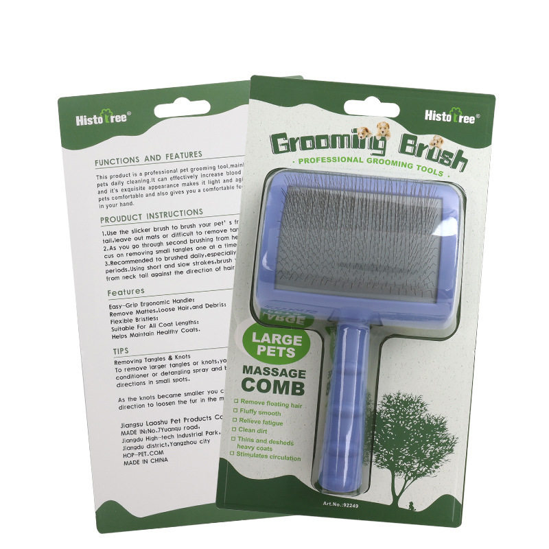 Pet peine gato perro peine mascota peine de la aguja especial del gato peine del pelo flotante peine del pelo Peine del animal doméstico cepillo de pelo