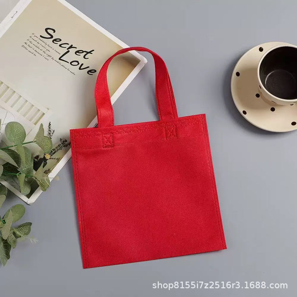 Comercio exterior transfronterizo explosión dulces no tejidos bolsas de mano de color sólido se pueden personalizar LOGO se puede enviar
