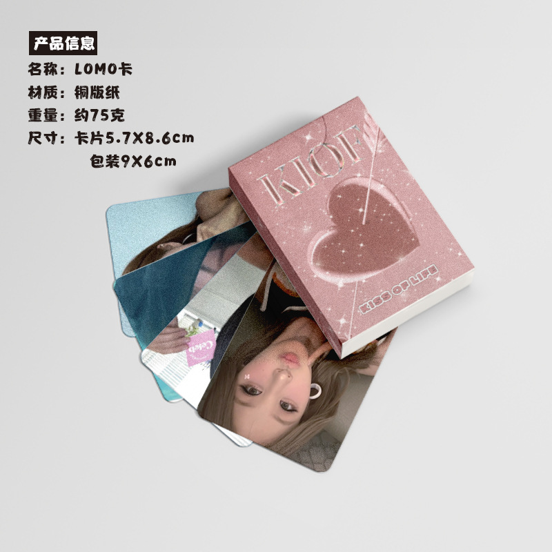 KISS OF LIFE Mini Box 50 Pcs 57x86mm Laser Lomo Postcards of Korean Girl Group