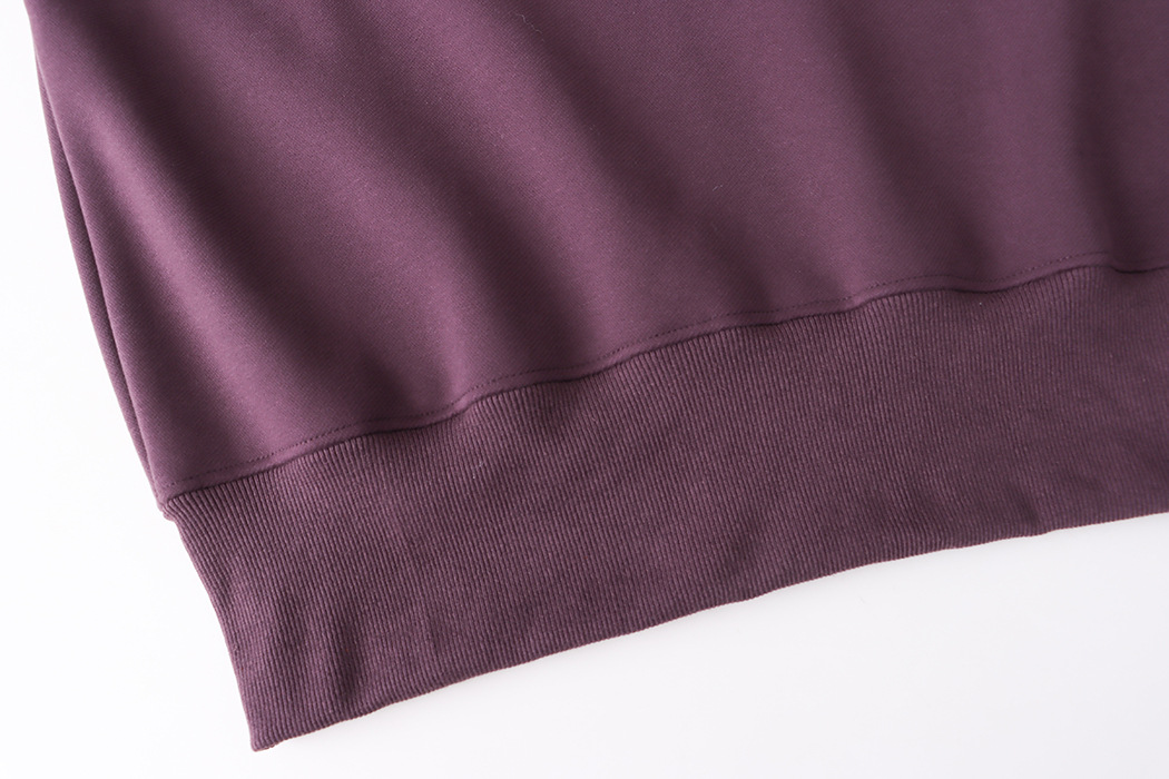 Retro Printing Color Contrast Casual Loose Shoulder Fleece Lined Padded Sweatshirt in Hoodies & Sweatshirts