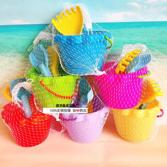 Children's Beach Toy Shovel and Barrel Set Free Matching Beach Seaside Hot Sale Sand Digging and Sand Playing Mold Tools