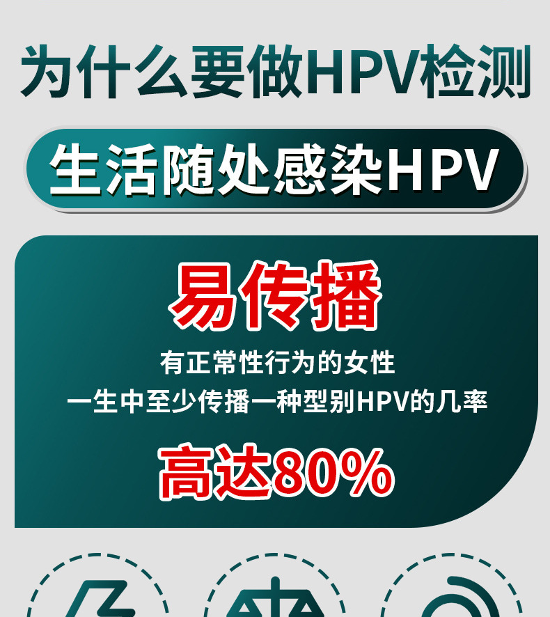 舒奈美hpv检测试纸 男女居家自检尖疣初筛染色液测试盒宫颈筛查