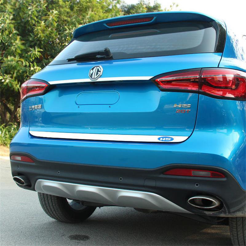 Suitable for 18-21 models of the MG HS, modified stainless steel tailgate trim, trunk bright strip, anti-scratch decorative strip