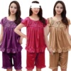 Silk lace comfortable pijama for mother, oversize, plus size