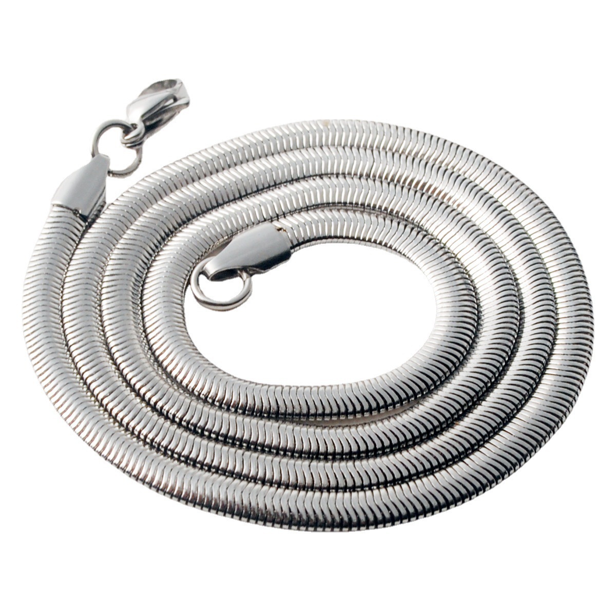 Collier personnalisé tendance pour hommes, nouvelle chaîne à lame en acier inoxydable et titane, barre de discothèque, plat_voghion.com