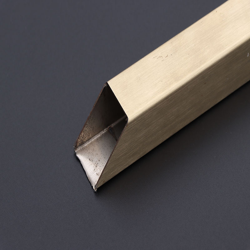 不锈钢真空无指纹镀色矩形管 批发拉丝镜面楼梯窗户装饰 镀色方管