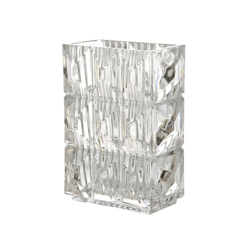 Wholesale crystal glass vase square thickened ornament light luxury high-end living room flower arrangement simple decoration bright same style
