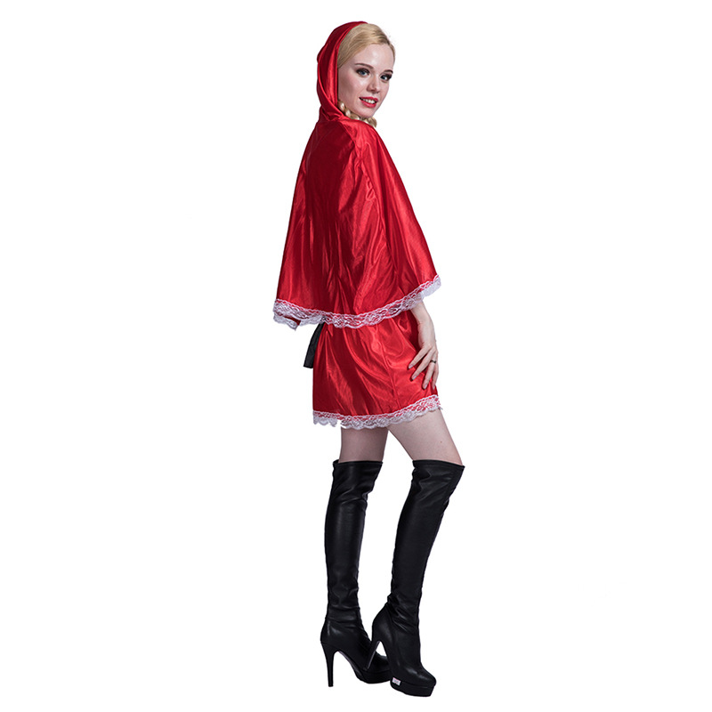 Sprookjesmeisje Roodkapje Bar Sportspellen Rollenspel Activiteit Jurk_voghion.com