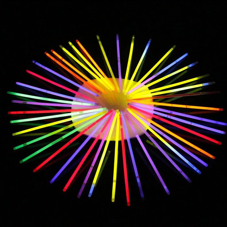 Disposable Colorful Light Stick Concert Outdoor Children Luminous Dance Glow Stick 100 Barrel Fluorescent Sticks display picture 3