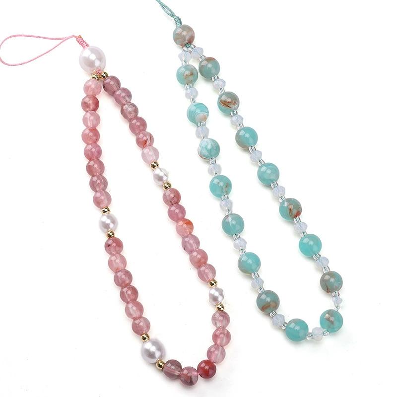 Акриловые двухцветные круглые бусины handmade, браслет, мобильный телефон, аксессуар, аксессуары, 8-10мм, DIY
